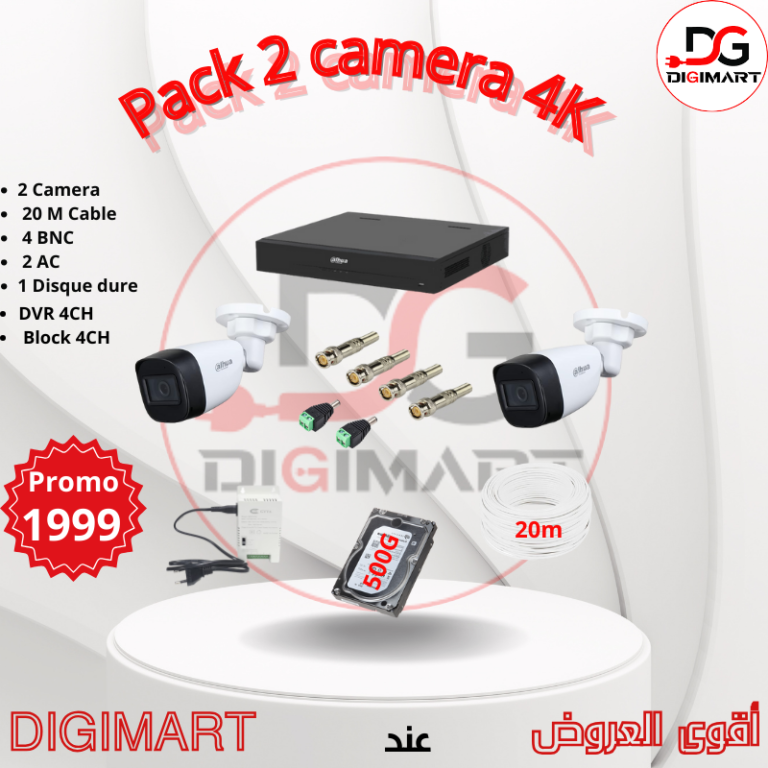 Pack 2 camera 4K