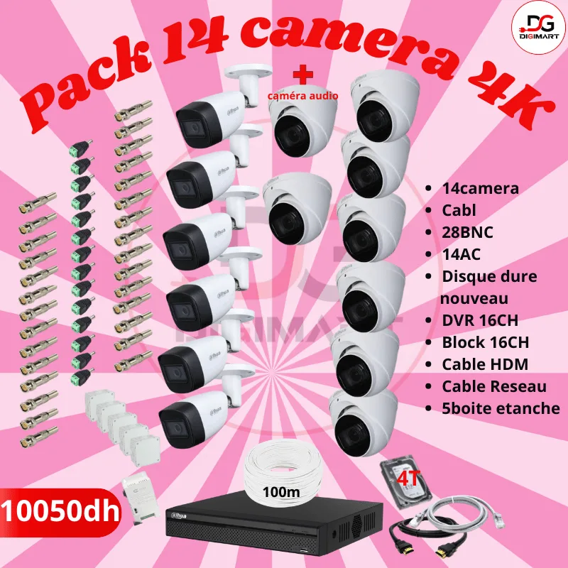Pack 7camera 4K (9) PACK 14