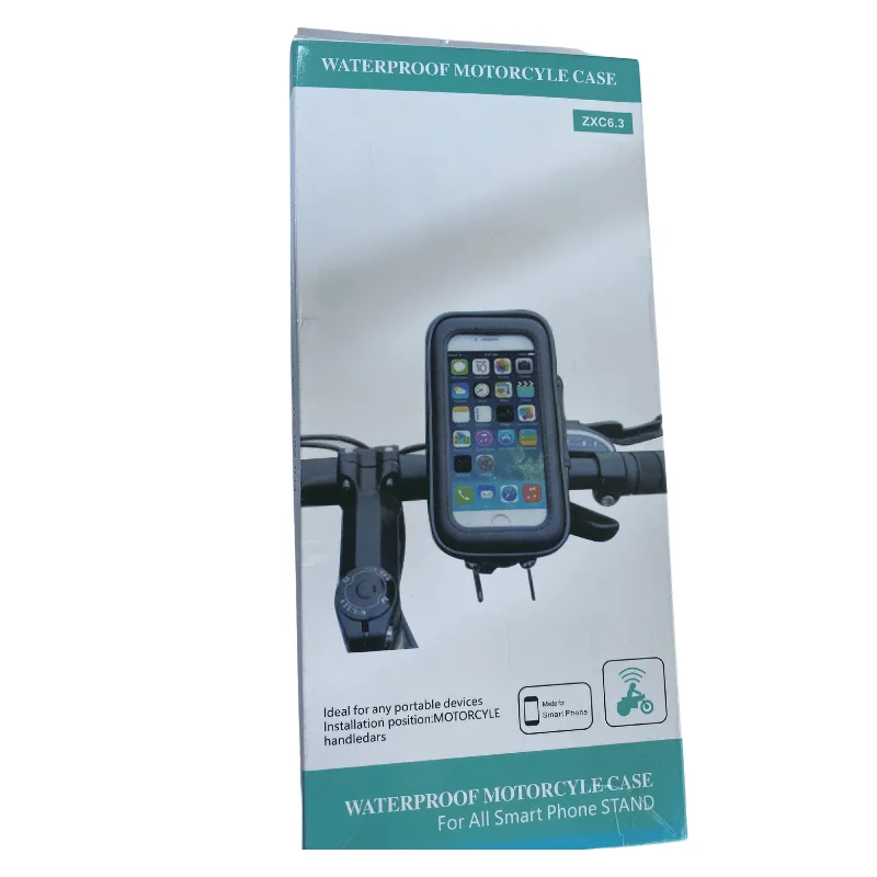 Support Téléphone Moto & Vélo - Fixation Universelle Noire En ABS Et Aluminium