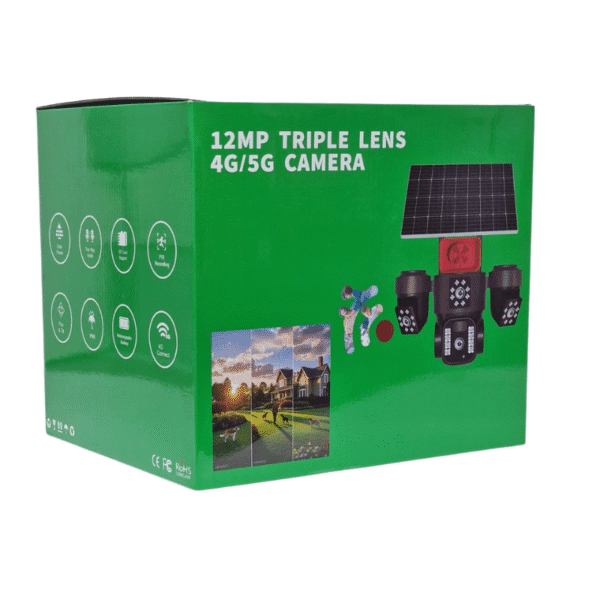 Caméra de Surveillance 4G/5G à Énergie Solaire