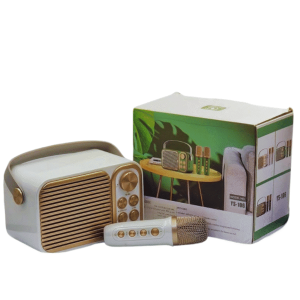 Machine Karaoké Sans Fil Portable – Haut-Parleur Bluetooth avec Microphone