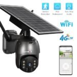 LSVISION – 4G Sim Card LTE PTZ Solair Panel IP Camera Outdoor Waterproof Wireless P2P PIR Alarm
