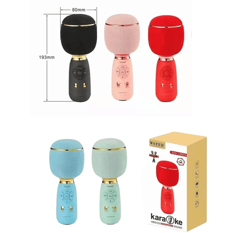 WSTER-1885 Microphone Karaoke Sans Fil