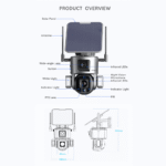 Caméra Sécurité Solaire PTZ 4K 20x Zoom – LS VISION – 9