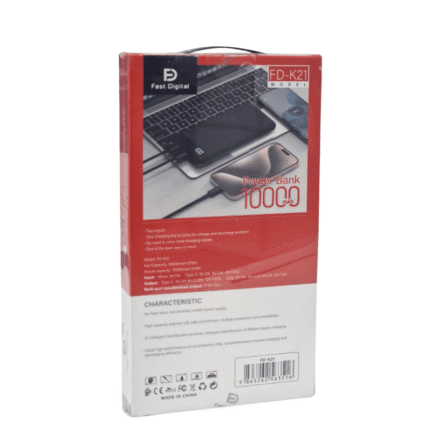 Power Bank FD-K21 – 10000mAh Batterie Externe