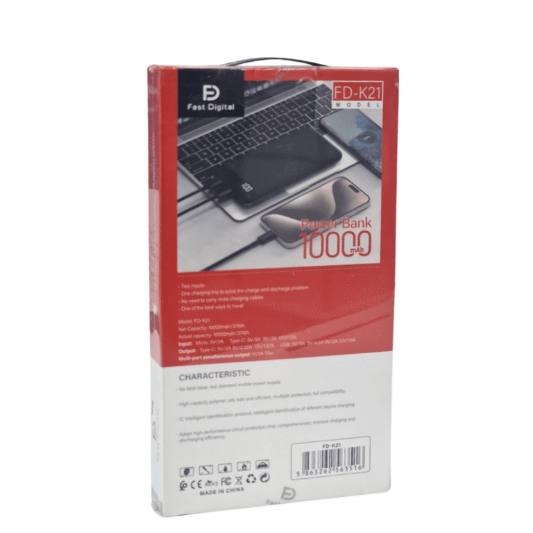Power Bank FD-K21 – 10000mAh Batterie Externe