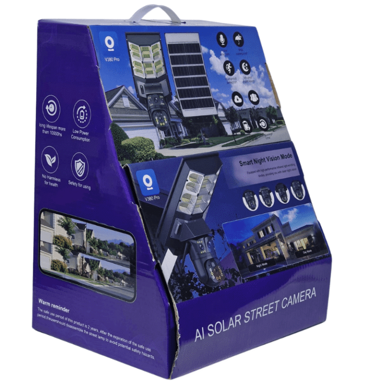 Caméra Solaire de Surveillance V380 Pro