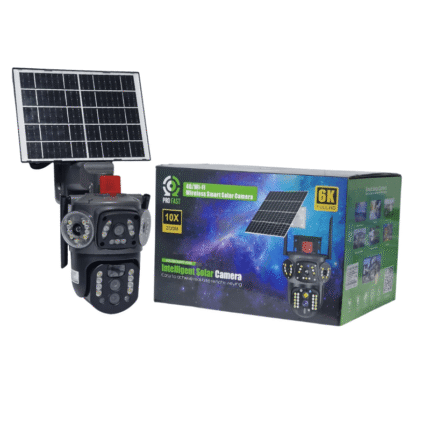 Caméra Solaire Intelligente 4G / 3 Lentilles – Zoom 10X – 6K