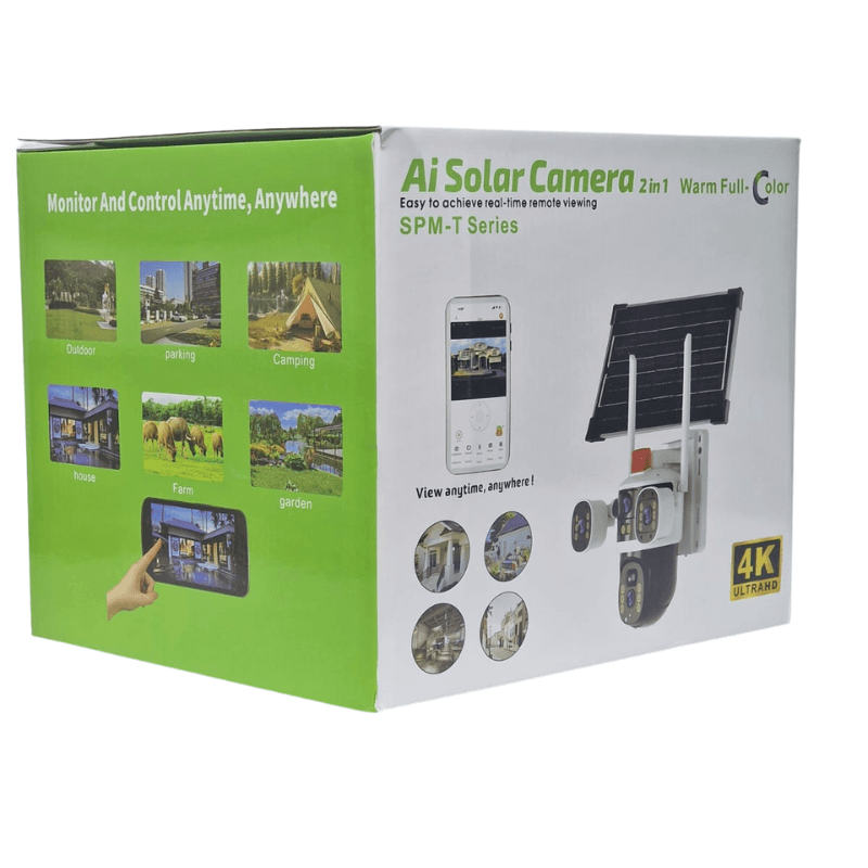 Caméra Solaire AI 2-en-1