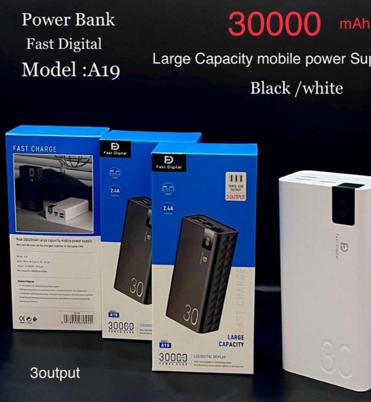 Power Bank A19 (30000mAh) 15W