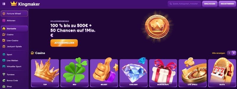 Best kingmaker online casino in Germany